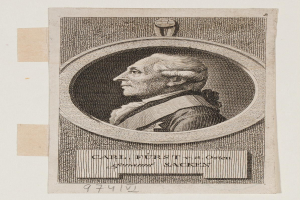 Schwarz-weiß-Porträt von Carl Fürst, einem deutschen Staatsmann, in einem Photo-Rahmen mit Text unten auf einem weißen Hintergrund.