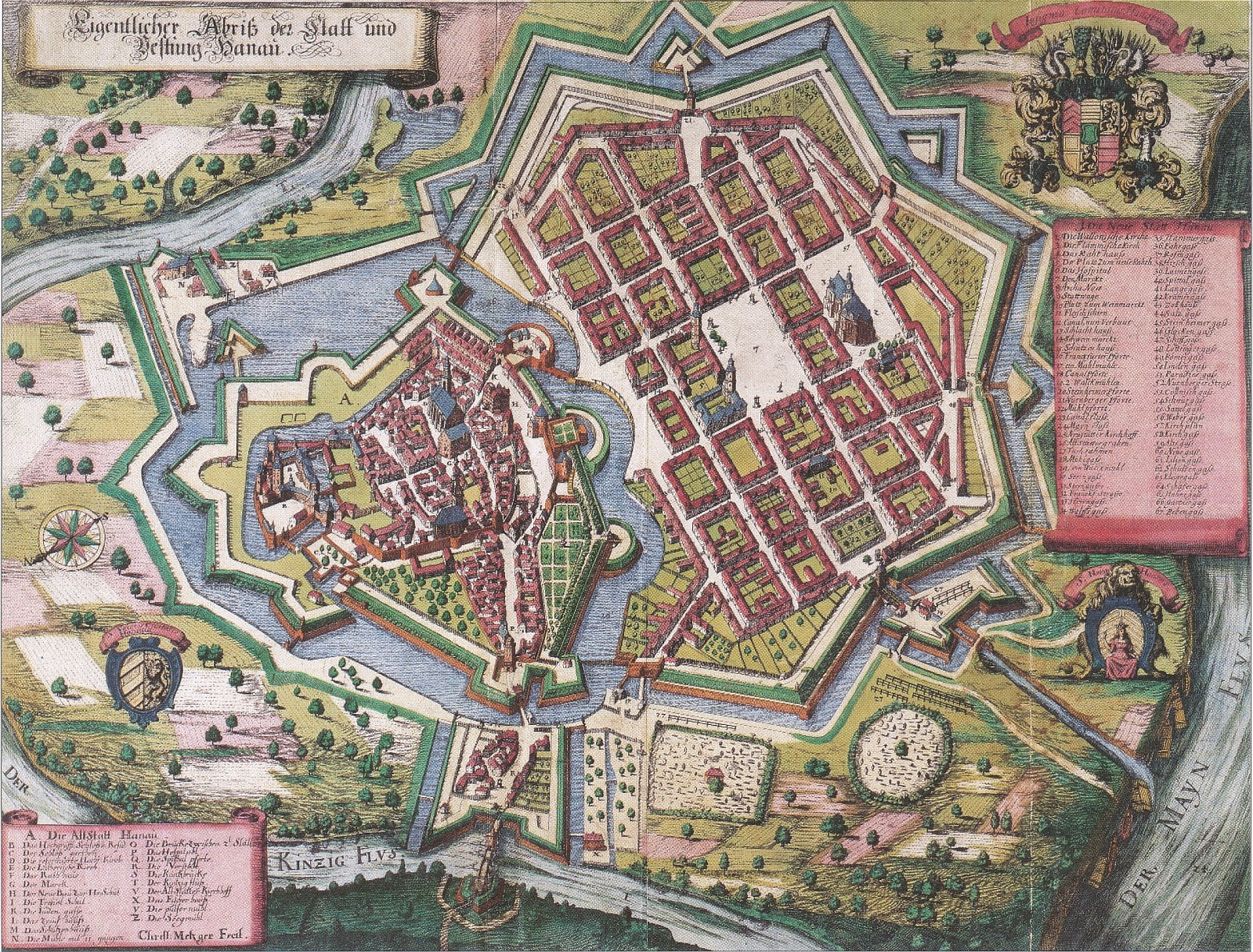 Alte detaillierte Karte von Hamburg, Deutschland, mit Text und Bildern, die das Stadtlayout zeigen.