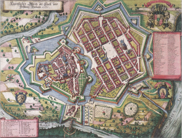 Alte detaillierte Karte von Hamburg, Deutschland, mit Text und Bildern, die das Stadtlayout zeigen.